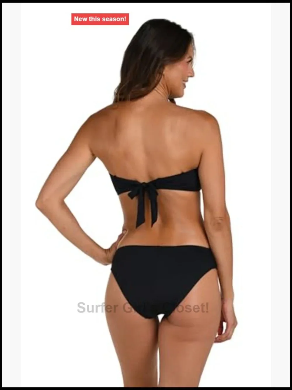 Bandeau Slider Swimsuit Top with Molded Cups